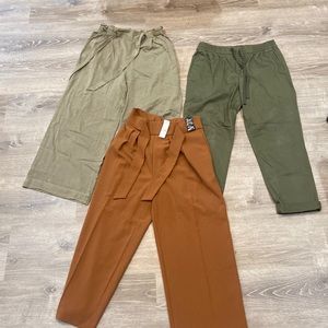 2 gently worn 1 brand new, all size 6, great work pants,